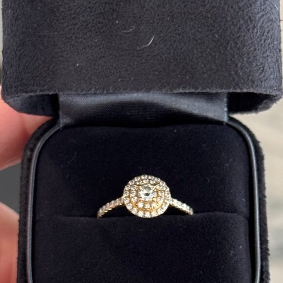 Tiffany & Co 18k Rose Gold Diamond Soleste® Ring - Picture 2 of 10